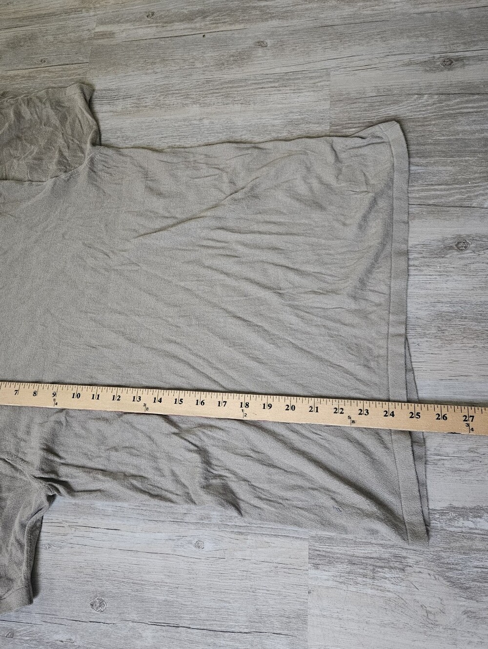 Buck Mason Men's Tan Como Cashmere Cotton Blend Crewneck T-Shirt Medium - Picture 6 of 7